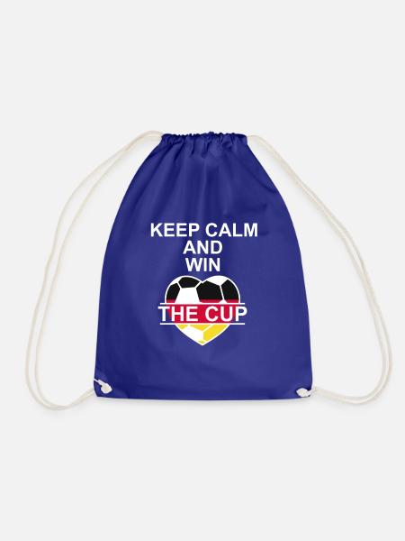 Fussball Deutschland 2018 Weltmeister Keep Calm - Turnbeutel - Königsblau