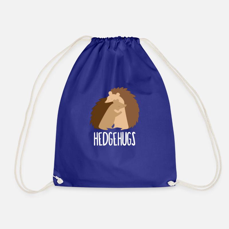 Hedgehog - hedgehog lover - hedgehog fan - hedgie - gift - Drawstring Bag - royal blue