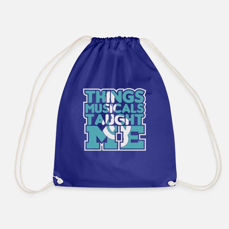Musicals - Drawstring Bag - royal blue