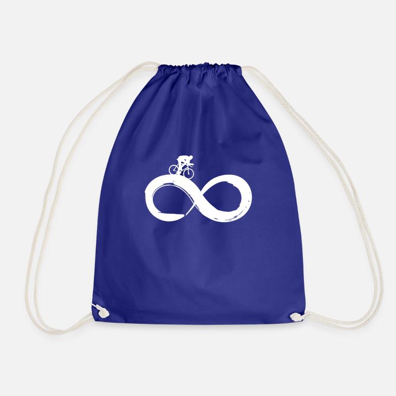 Road bike Infinity - Drawstring Bag - royal blue