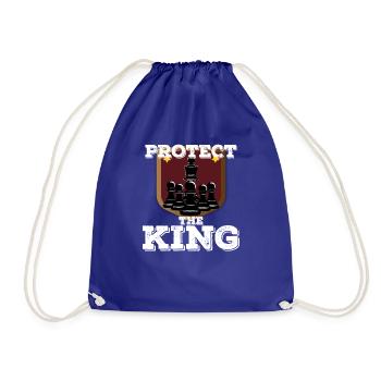 chess - Drawstring Bag - royal blue - Front