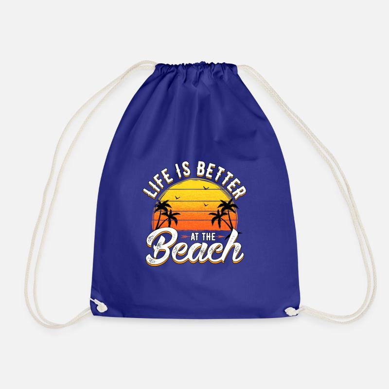 Life Beach Geschenk Geschenkidee Sport Sommer - Turnbeutel - Königsblau
