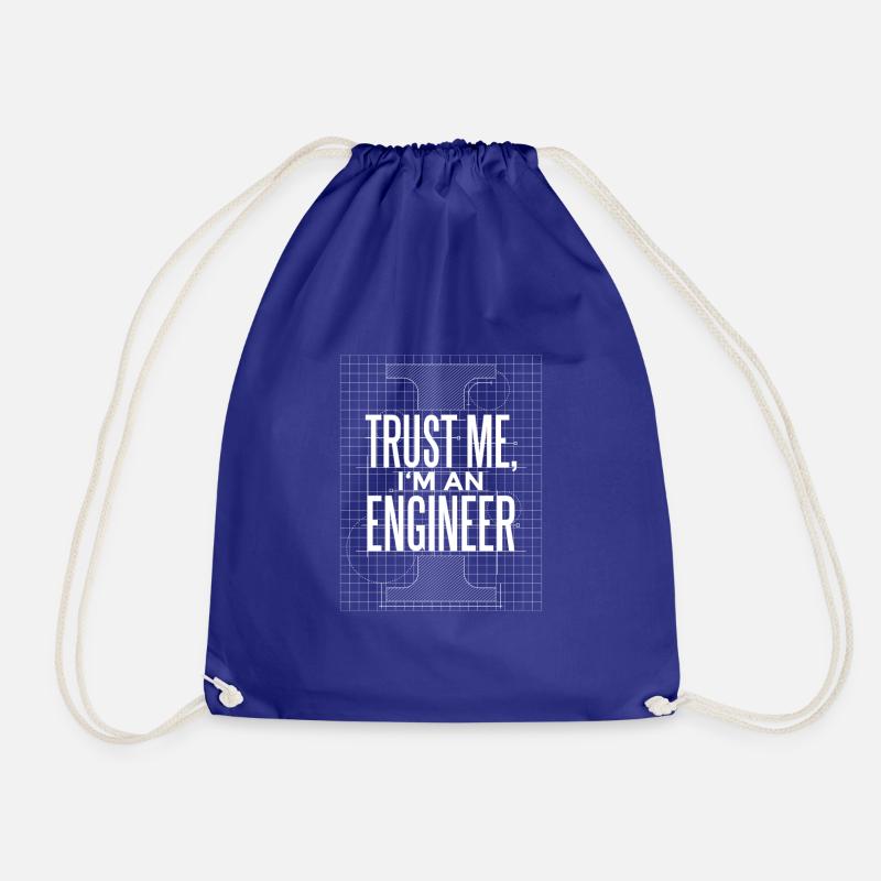 Trust me I am an engineer - Turnbeutel - Königsblau