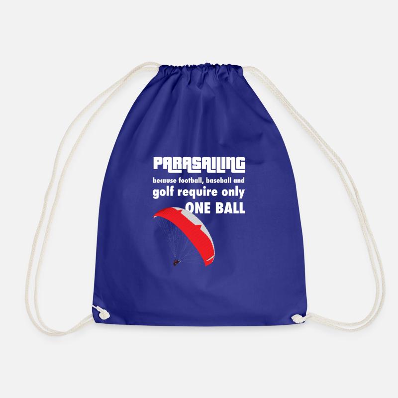 Paraglider Parasailing Hobby Gift Paraglider - Drawstring Bag - royal blue