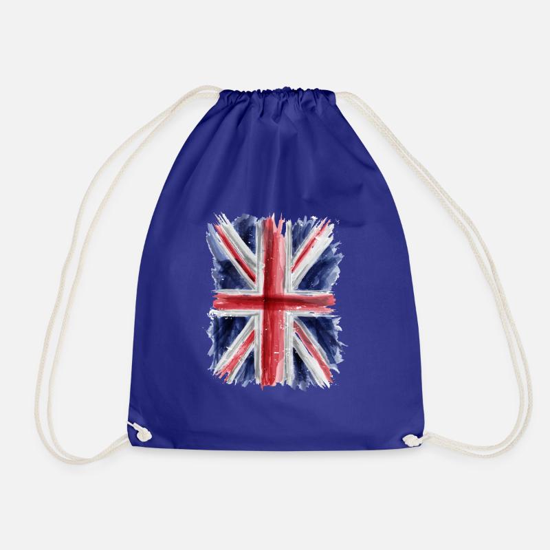 British flag - Drawstring Bag - royal blue