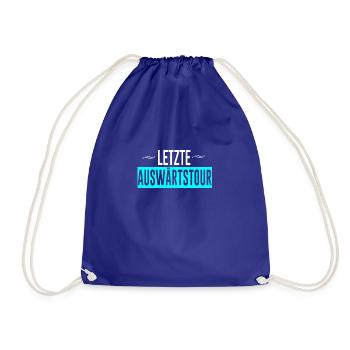 Last waiting tour - Drawstring Bag - royal blue - Front