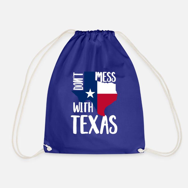 Texas Karte cooles Geschenk - Turnbeutel - Königsblau