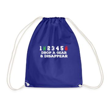 Motard, motocyclette - Sac de sport léger - bleu roi - Devant