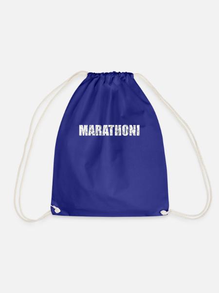 Marathoni Geschenk Sport Laufen - Turnbeutel - Königsblau