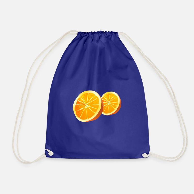 Orange Fruit Fruit Fruit 2 - Drawstring Bag - royal blue