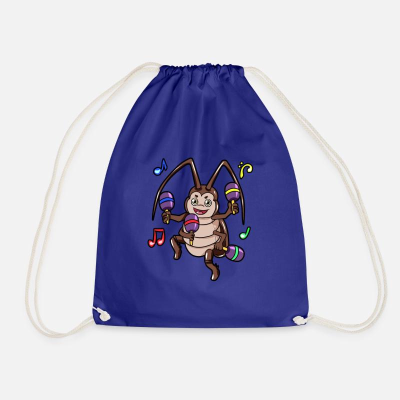 lacucaracha cockroach cockroach - Drawstring Bag - royal blue