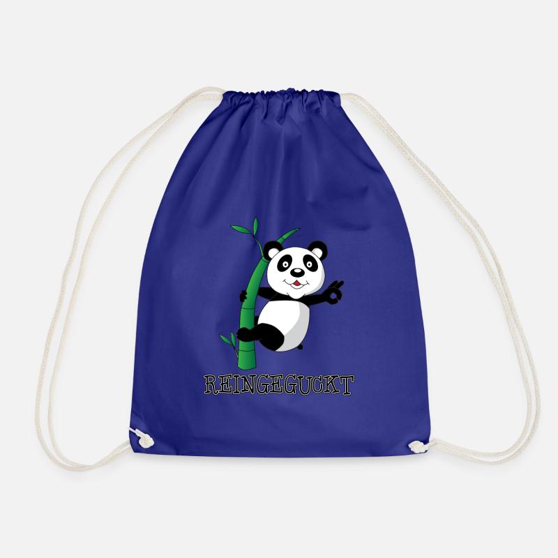 Look inside Panda Sweet Panda Bear - Drawstring Bag - royal blue