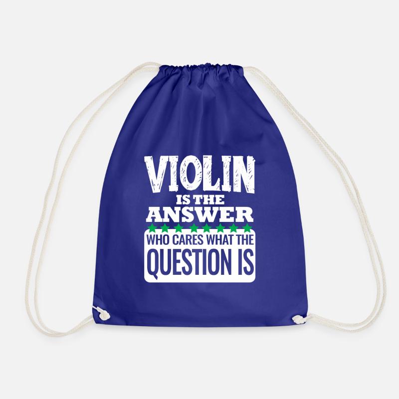 Violin is the answer - Turnbeutel - Königsblau
