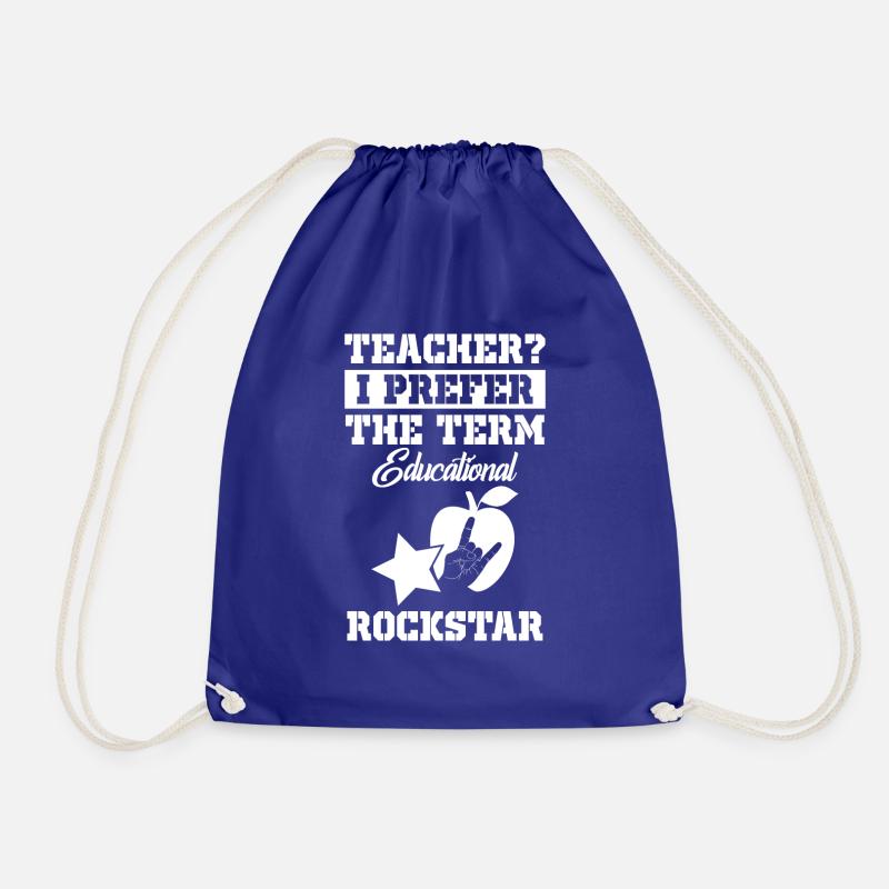 Teacher T-Shirt - Teacher - Teaching - Teaching - Drawstring Bag - royal blue