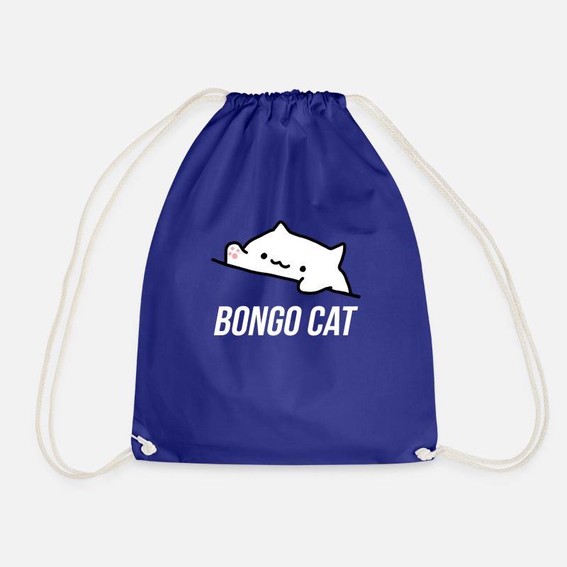Bongo Cat Meme - Turnbeutel - Königsblau