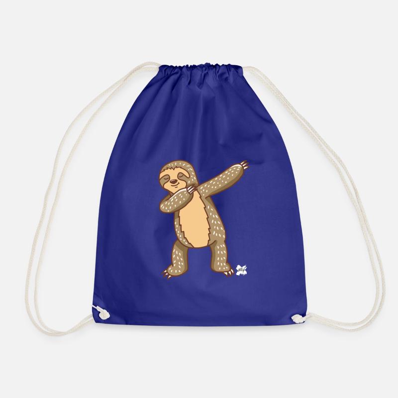 Faultier Dab Dabbing Geschenk idee hiphop jugend - Turnbeutel - Königsblau