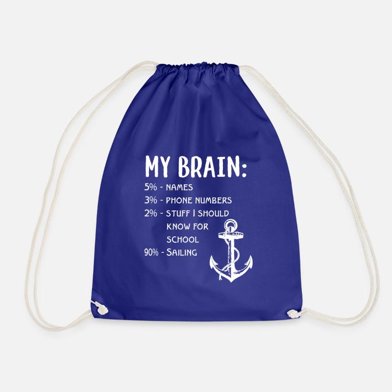sailing - Drawstring Bag - royal blue