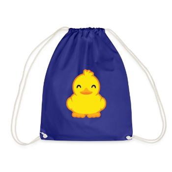 Canard doux en jaune - Sac de sport léger - bleu roi - Devant