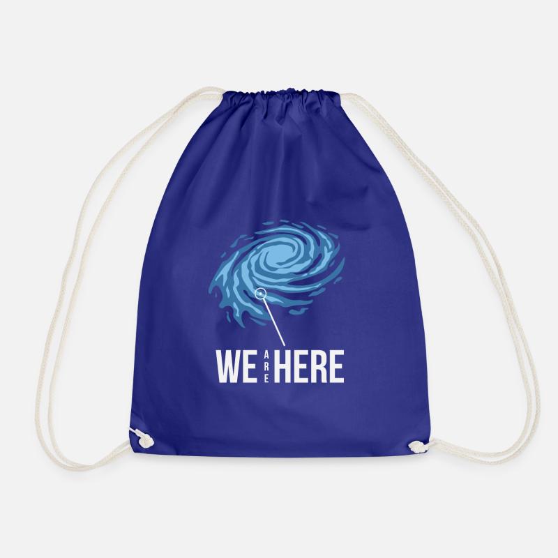 Milky Way Milky Way Cosmos Galaxy Location - Drawstring Bag - royal blue