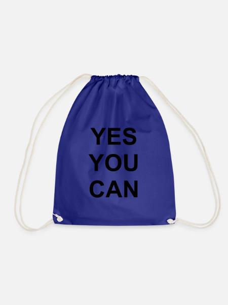 yes you can - Turnbeutel - Königsblau