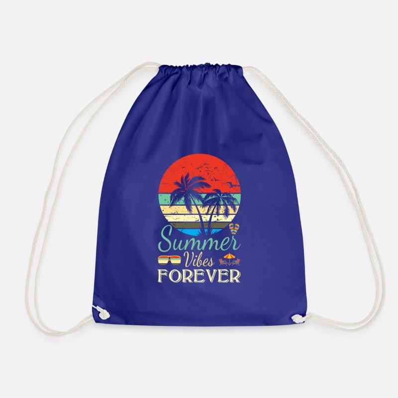 Summer Vibes Forever - Drawstring Bag - royal blue