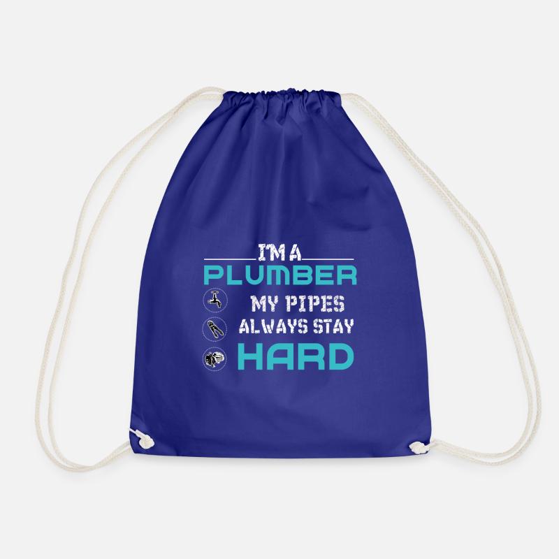I am a plumber - Turnbeutel - Königsblau