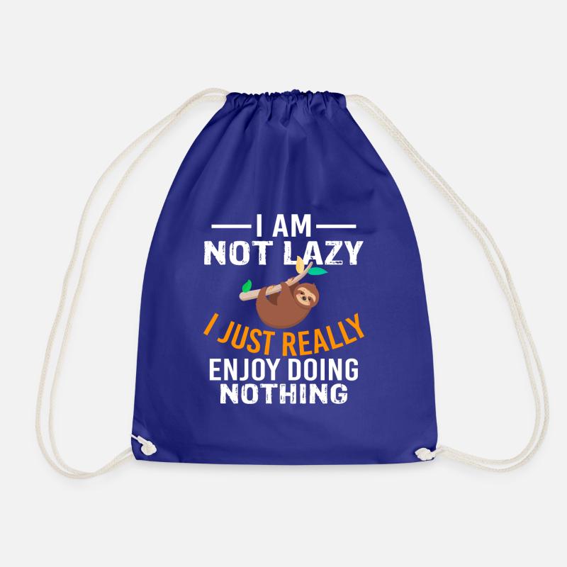 I am not lazy - Turnbeutel - Königsblau