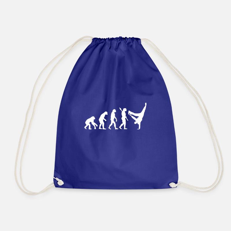 Evolution Hiphop Tanzen Breakdance HipHop Geschenk - Turnbeutel - Königsblau