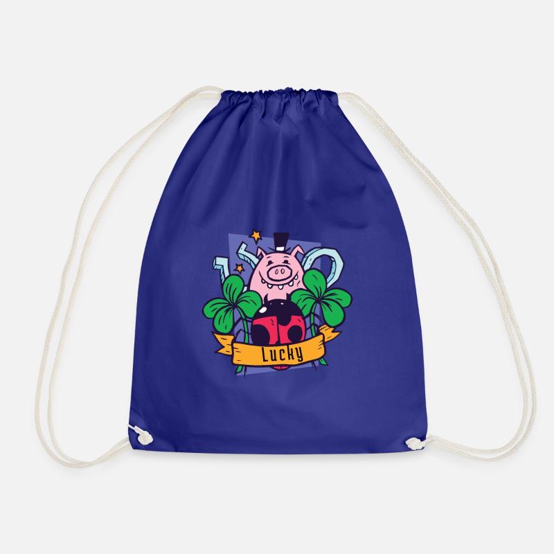 All the luck - Drawstring Bag - royal blue