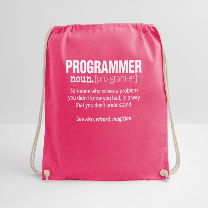 Programmer Noun Funny Software Engineer Coder Turnbeutel