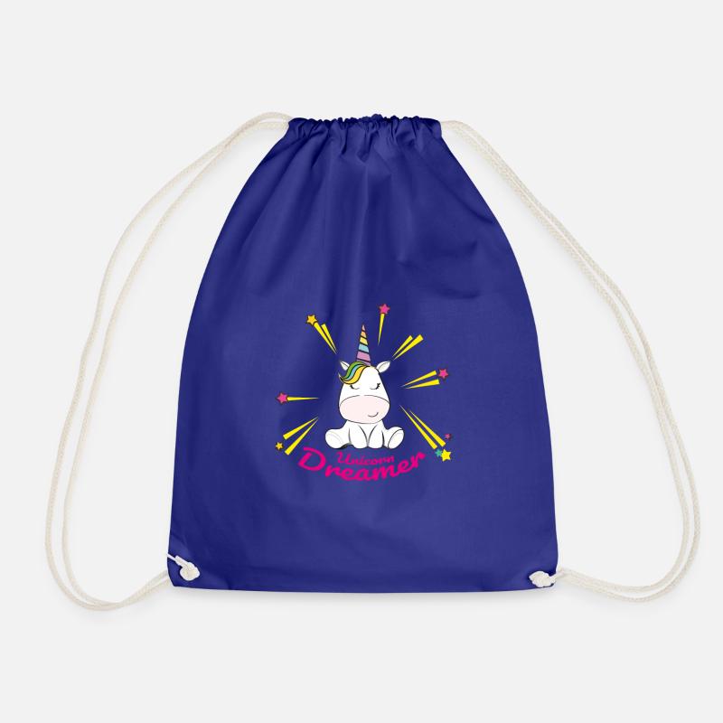 unicorn unicorn - Drawstring Bag - royal blue