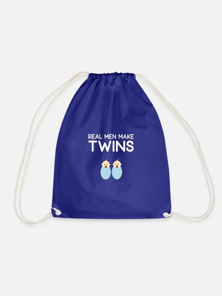 Real Men Make Twins Baby Schwangerschaft - Turnbeutel - Königsblau
