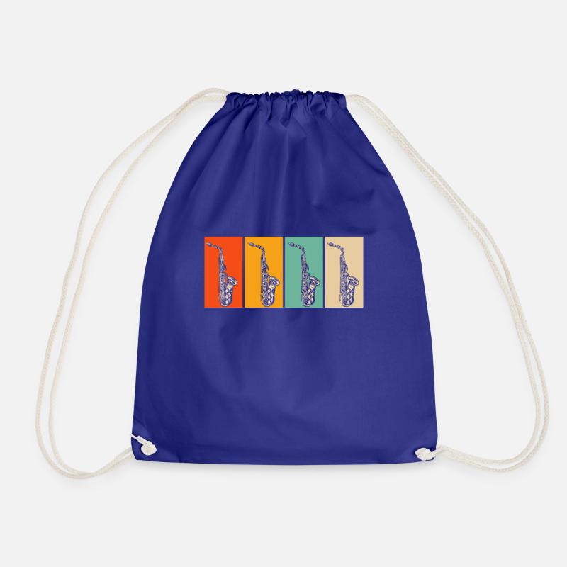 Saxophone musicians - Drawstring Bag - royal blue