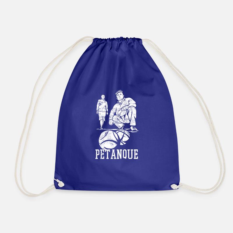 Petanque Boule Boccia Geschenk - Turnbeutel - Königsblau