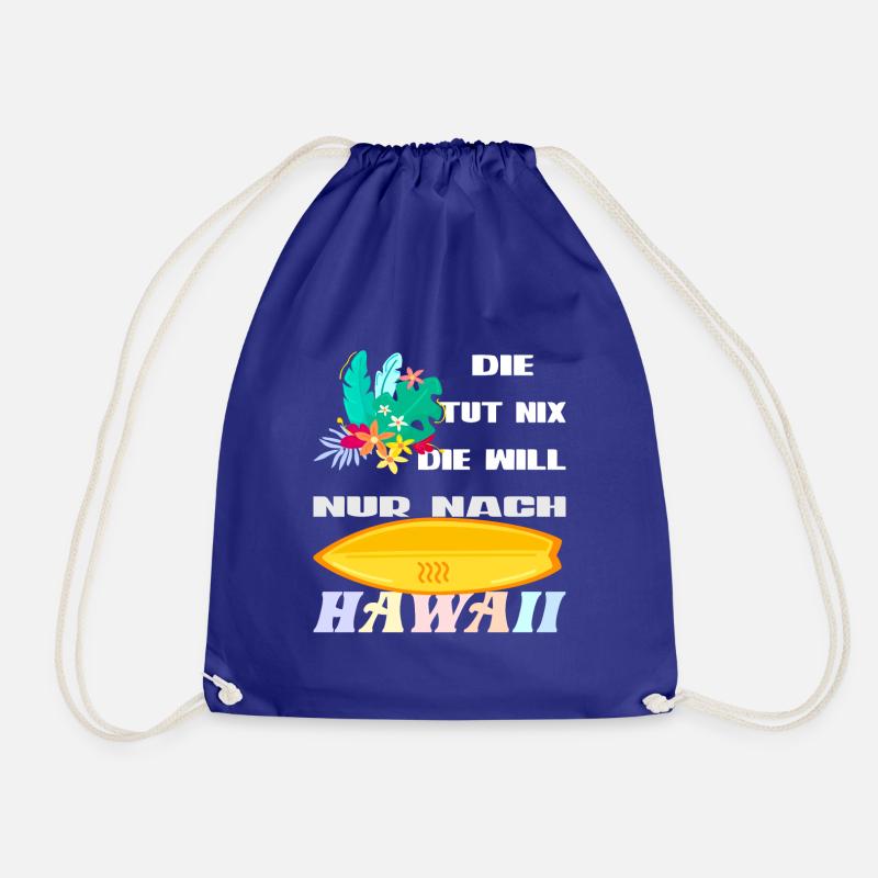 Hawaii Honolulu Hawaiian Geschenk - Turnbeutel - Königsblau