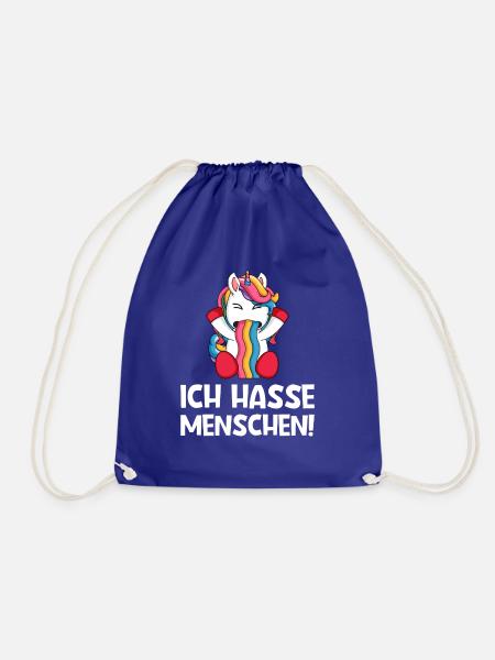 Lustiger Spruch Sarkamus Büro Kollege Mitarbeiter - Turnbeutel - Königsblau