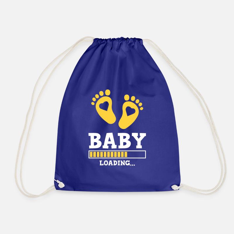 baby loading saying - Turnbeutel - Königsblau