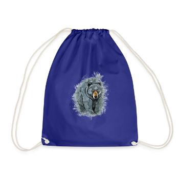 Ours noir américain - Sac de sport léger - bleu roi - Devant