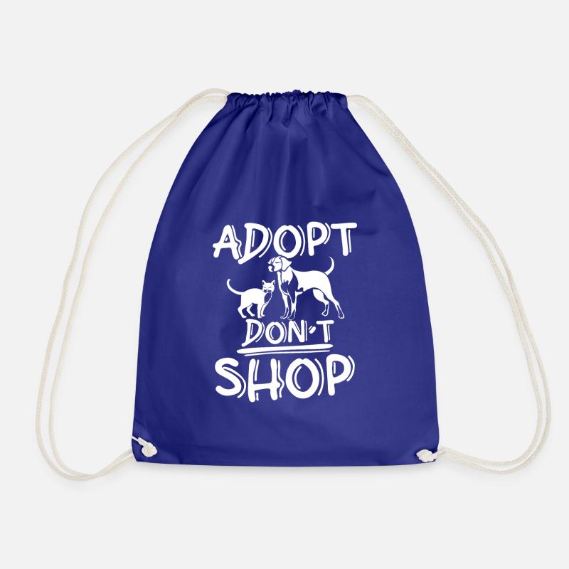 Adopt Don't Shop - Turnbeutel - Königsblau