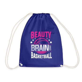 Beauty Brain et basketball pour un basket - Sac de sport léger - bleu roi - Devant
