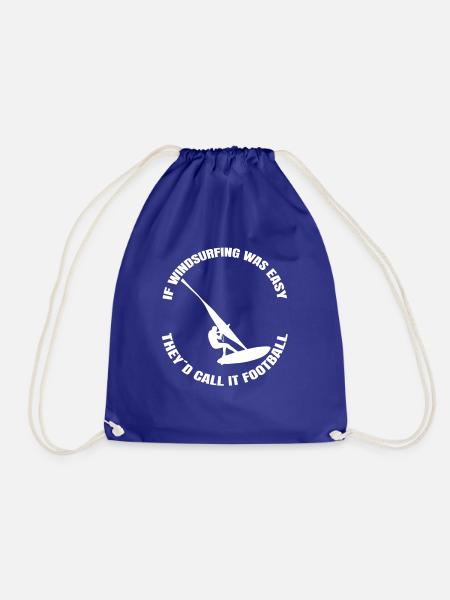 Windsurfer Surfen Kitesurfer Windsurfing Geschenk - Turnbeutel - Königsblau