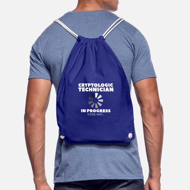 Cryptologic Technician In Progress Please Wait Drawstring Bag