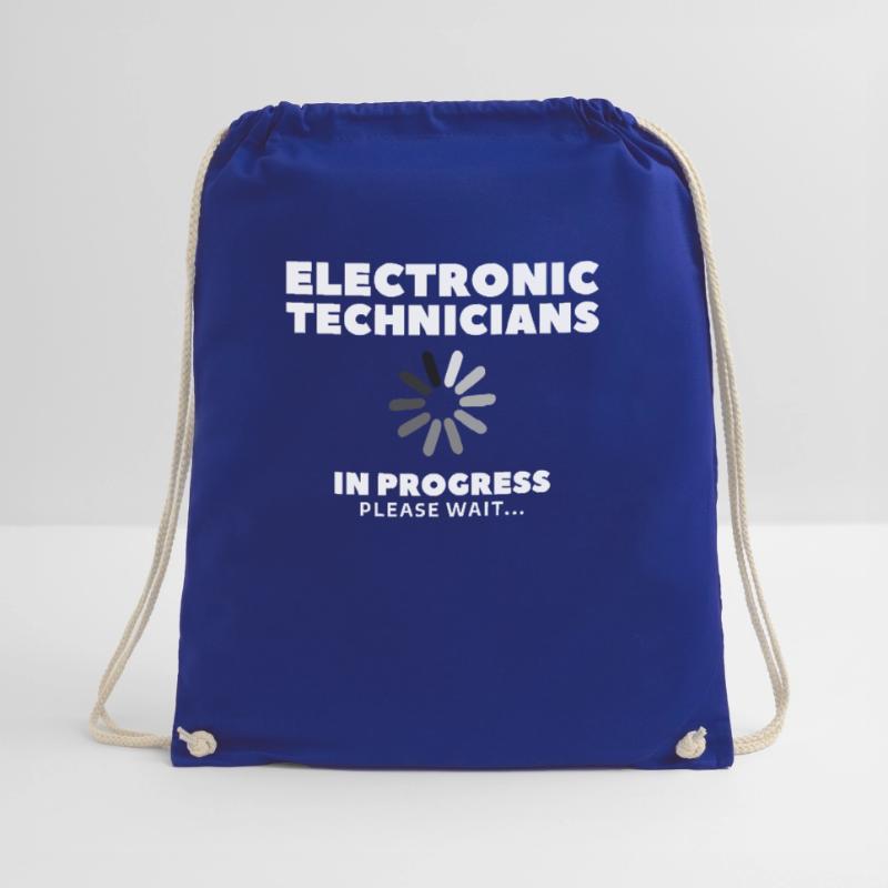 Electronic Technicians In Progress Please Wait Drawstring Bag
