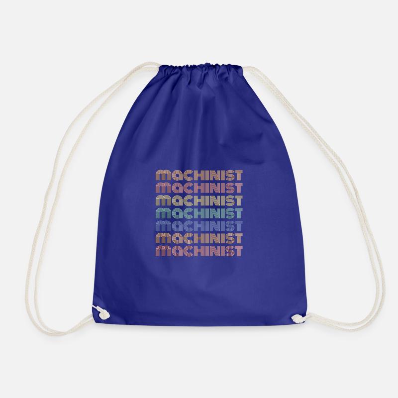 Machinist Gears Trades Machining - Drawstring Bag - royal blue