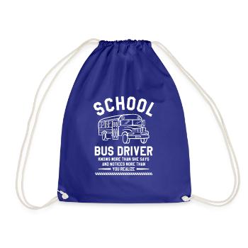 La conductrice d’autobus scolaire en sait plus qu’elle ne le dit - Sac de sport léger - bleu roi - Devant
