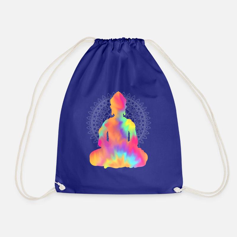Buddha TieDye - Drawstring Bag - royal blue