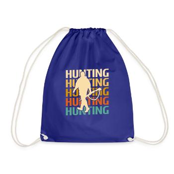Classic Vintage Retro Hunting Hunter - Turnbeutel - Königsblau - Vorne