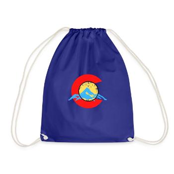 Colorado Flag Themen-Bergcamping im Freien - Turnbeutel - Königsblau - Vorne