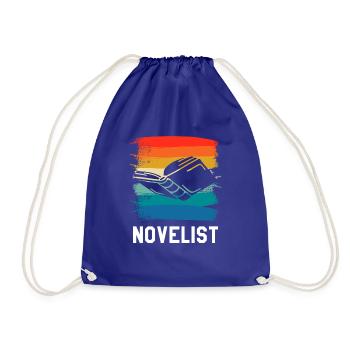Romancier rétro vintage Auteur de roman - Sac de sport léger - bleu roi - Devant