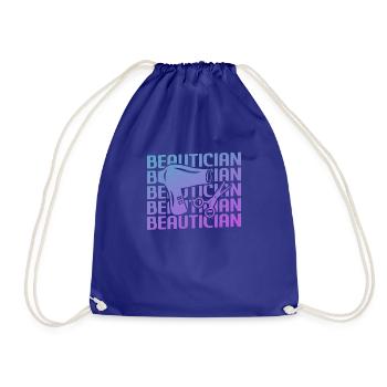Rétro Vintage Classic Esthéticienne Cosmétologue - Sac de sport léger - bleu roi - Devant